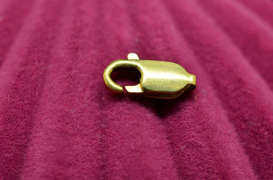 14K Yellow Gold Lobster Claw Clasp 10.1mm x 3.7mm 0.4g