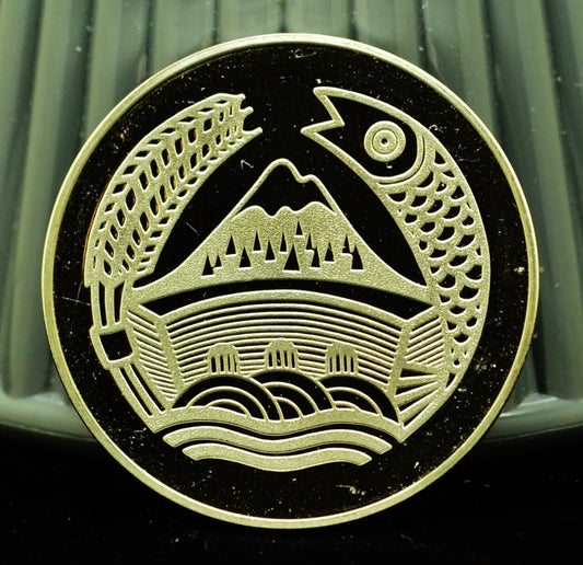 925 Silver Franklin Mint Art Round State of Oregon