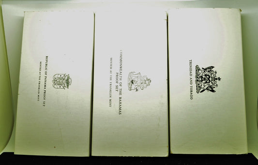 Lot of 3 Proof Sets 1975 Panama 1976 Bahamas 1975 Trinidad and Tobago