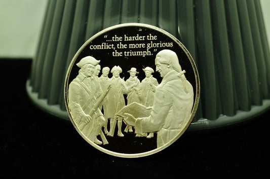 1973 Colonial Communication #37 Postmasters Of America Art Round 92.5% Silver