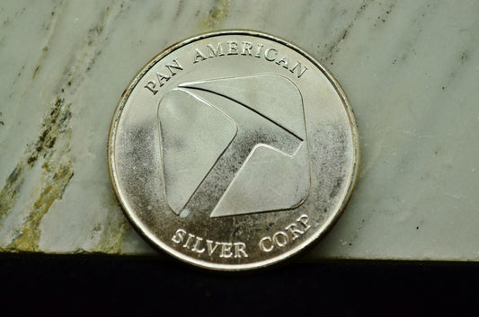 Pan American Silver Corp Northwest Territorial Mint Round -1 Troy Oz .999 Silver