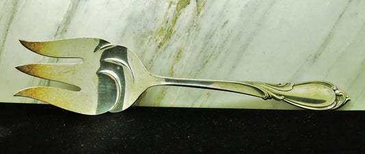 925 Sterling Silver International Rhapsody Large Cold Meat Serving Fork 9" 93.6g