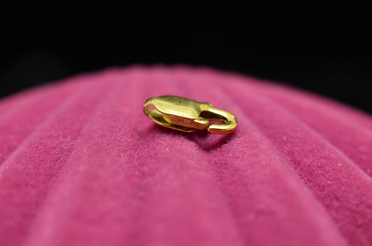 14K Yellow Gold Lobster Claw Clasp 8.2mm x 3.2mm 0.3g -Tiny