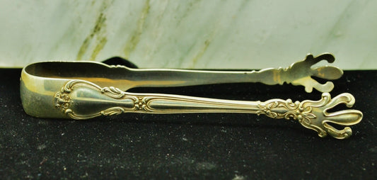 925 Sterling Silver Gorham Large Sugar Cube Tong Buckingham 5" 38.7g