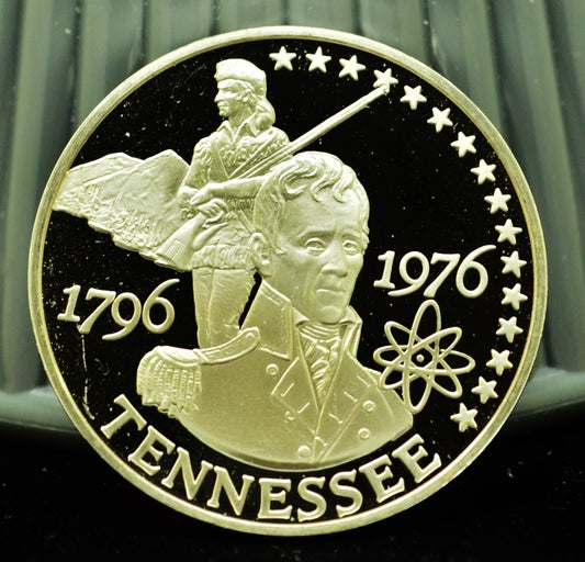 925 Silver Franklin Mint Art Round State of Tennessee