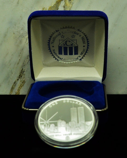 2004 Freedom Tower "We Will Never Forget" One Dollar 100 MIL Clad Silver Coin