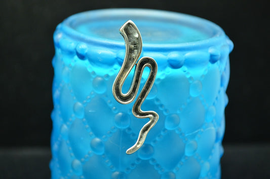 925 Sterling Silver swirly tornado design pendant charm