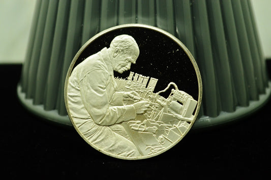 1973 Electronics Progress #47 Postmasters Of America Art Round 92.5% Silver