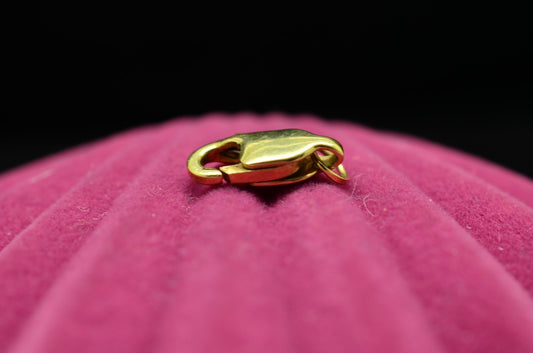 14K Yellow Gold Lobster Claw Clasp 10.5mm x 3.8mm 0.5g
