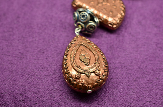 925 Sterling Silver and copper pendant
