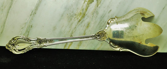925 Sterling Silver Lunt Eloquence Salad Serving Fork 9.25" 122.3g