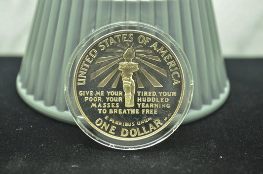 1986-S Ellis Island Statue Of Liberty Commemorative Silver Dollar Proof