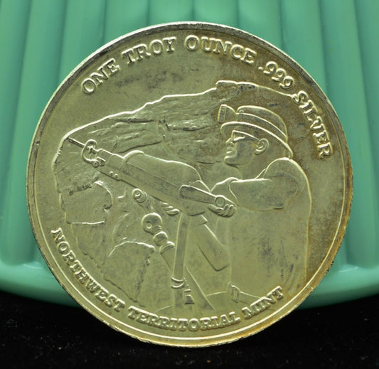Pan American Silver Corp Art Round 39mm -One Troy Oz .999 Silver