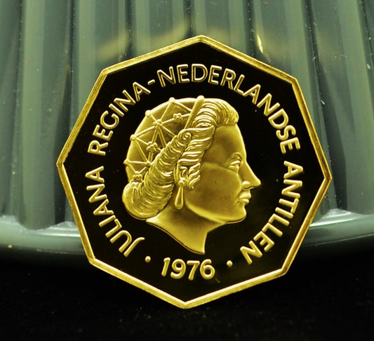 1976 Netherlands 200 Gulden .900 Gold 0.2300 AGW km#16