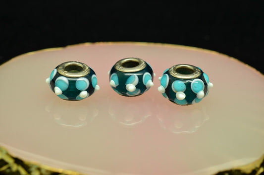 925 Sterling Silver Pandora glass bead charms