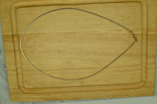 16" 925 Sterling Silver snake chain necklace 1.7mm 7.0g