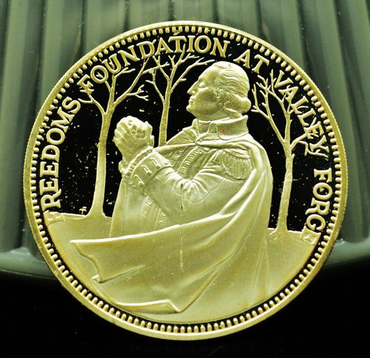 925 Silver Franklin Mint Art Round Valley Forge Booker T Washington