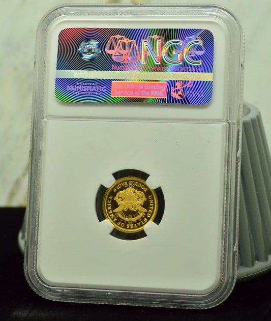1849 Pattern Double Eagle Smithsonian 2016 1/10 oz .999 Gold NGC UCAM Gem Proof