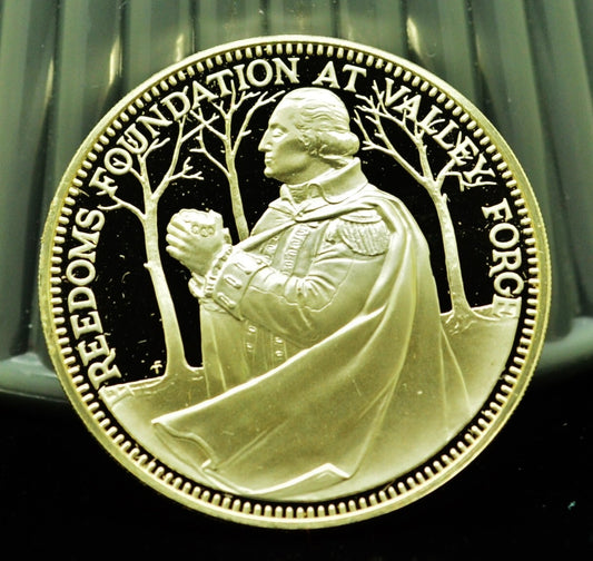 925 Silver Franklin Mint Art Round Valley Forge Carl Sandburg