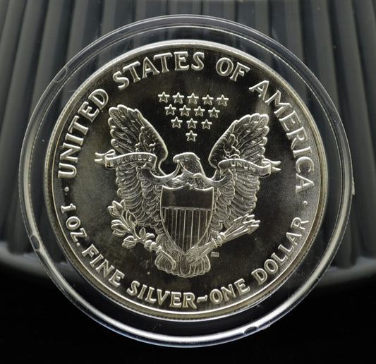 1990 American Eagle Silver Dollar in Capsule BU