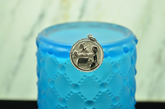 925 Sterling Silver "To My Bridesmaid" round pendant charm