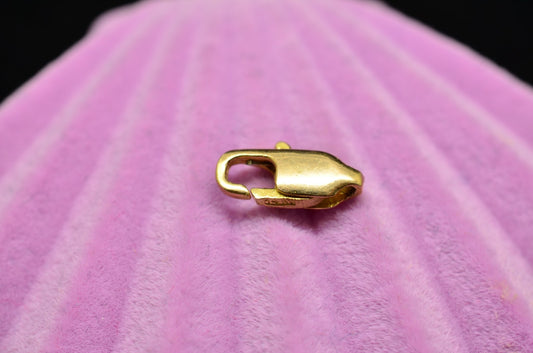 14K Yellow Gold Lobster Claw Clasp 10.7mm x 4.3mm 0.5g
