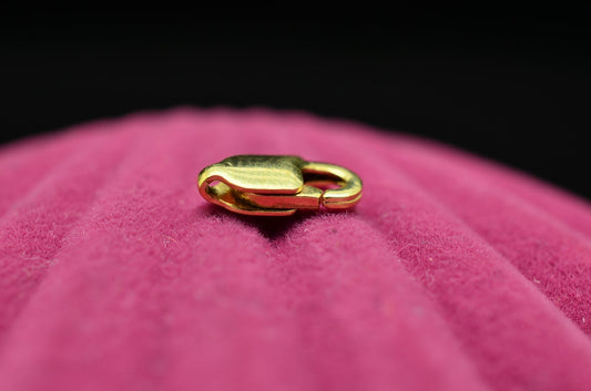 14K Yellow Gold Lobster Claw Clasp 8.3mm x 3.2mm 0.3g -Very Tiny