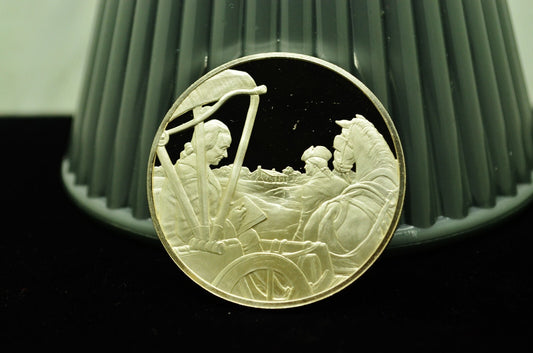 1973 Colonial Communication #43 Postmasters Of America Art Round 92.5% Silver
