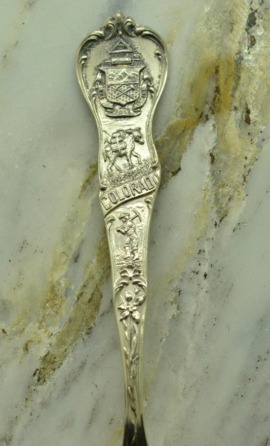 925 Sterling Silver Colorado Souvenir Spoon 4 1/8" 12.9g