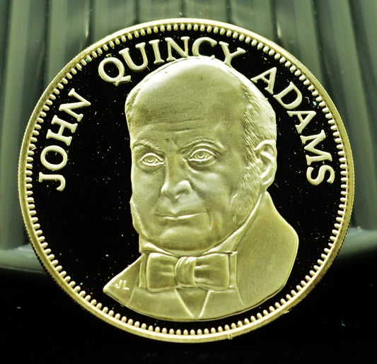 925 Silver Franklin Mint Art Round Valley Forge John Quincy Adams
