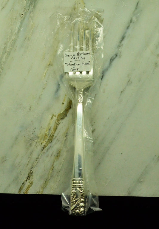 925 Sterling Silver Oneida Mansion House Dinner Fork 7 1/8"
