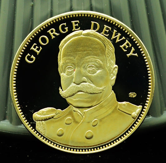 925 Silver Franklin Mint Art Round Valley Forge George Dewey