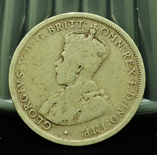 1914 Australia One Florin Circulated 92.5% Silver