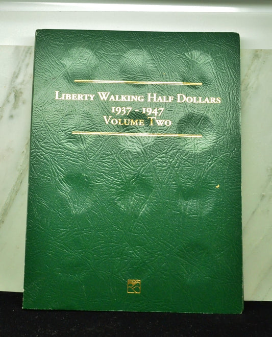 Littleton Folder Liberty Walking Half Dollars 1937-1947 Vol 2 w/ 27 Silver Coins