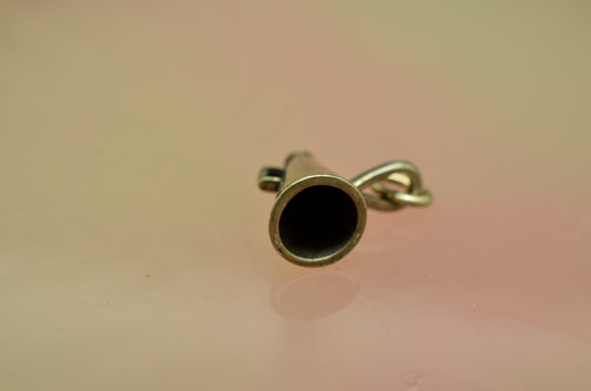 925 Sterling silver cheerleader megaphone pendant charm