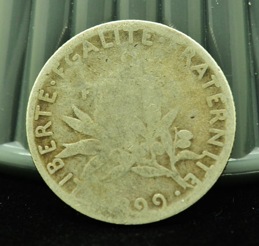 1899 France 2 Francs Circulated 83.5% Silver