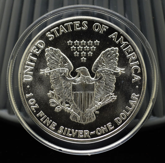 1987 American Eagle Silver Dollar in Capsule BU