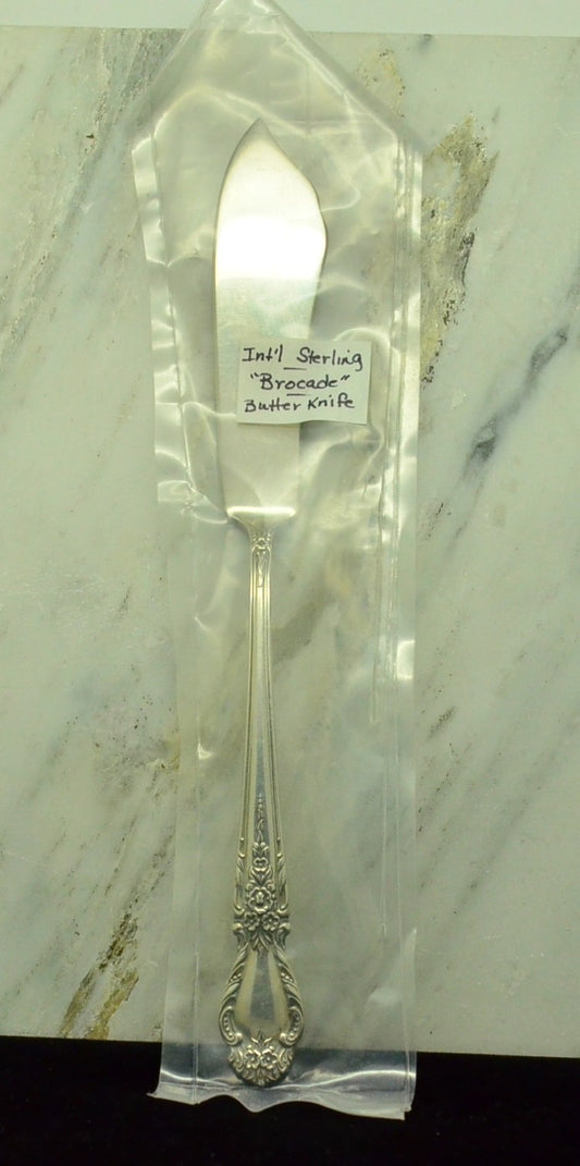 925 Sterling Silver International Brocade Master Butter Knife 7.25" 37g