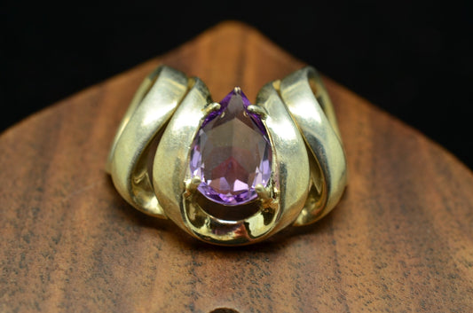 925 Sterling Silver amethyst slide pendant charm