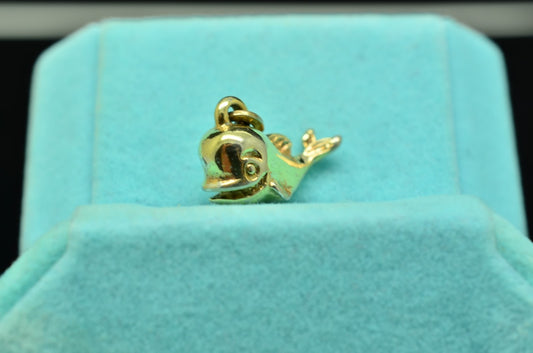 925 Sterling silver whale pendant charm