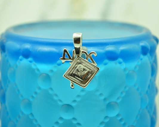 925 Sterling Silver 2014 graduation cap pendant charm