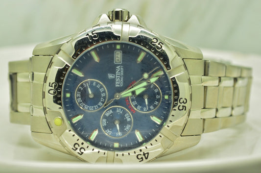 Festina Lotus Multifunkionsuhr Stainless Steel Quartz Men's Wristwatch 100M