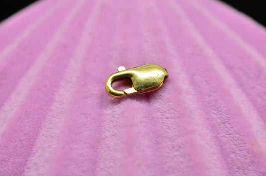 14K Yellow Gold Lobster Claw Clasp 8.3mm x 3.1mm 0.3g -Very Tiny