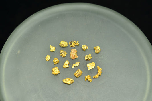 Lot of 18k-20k Yellow Gold tiny natural gold nuggets 2.0 grams