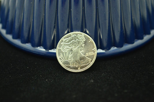 Walking Liberty Design Art Round -1/10 Troy Oz .999 Silver