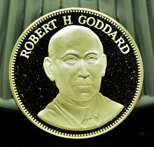 925 Silver Franklin Mint Art Round Valley Forge Robert H Goddard