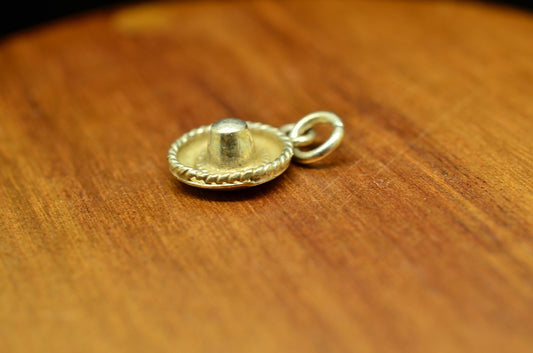 925 Sterling silver sombrero pendant charm