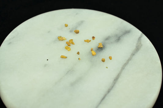 Lot of 20k Yellow Gold placer tiny natural gold nuggets  0.8 grams