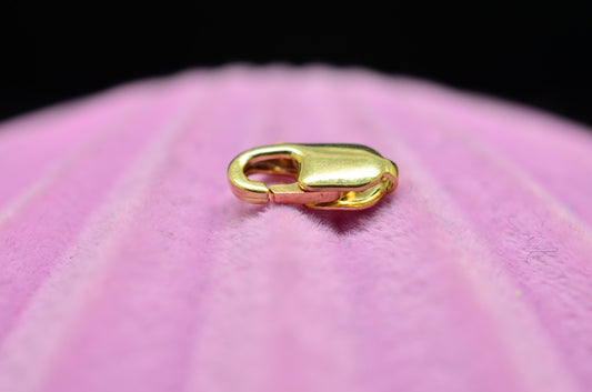 14K Yellow Gold Lobster Claw Clasp 8.3mm x 3.1mm 0.2g -Tiny