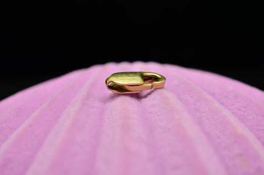 14K Yellow Gold Lobster Claw Clasp 9.6mm x 3.6mm 0.4g